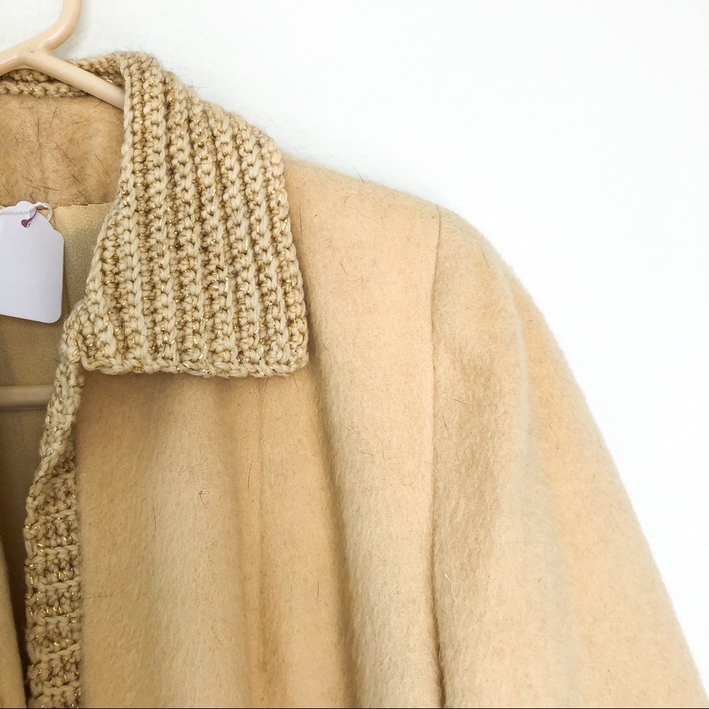 Vintage 1960s Smart Set Long Tan Wool Overcoat - Picture 3 of 12